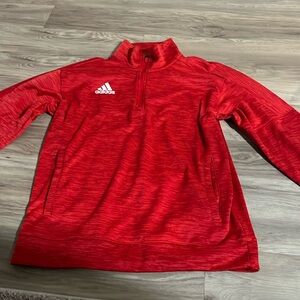 Red Adidas Quarter Zip